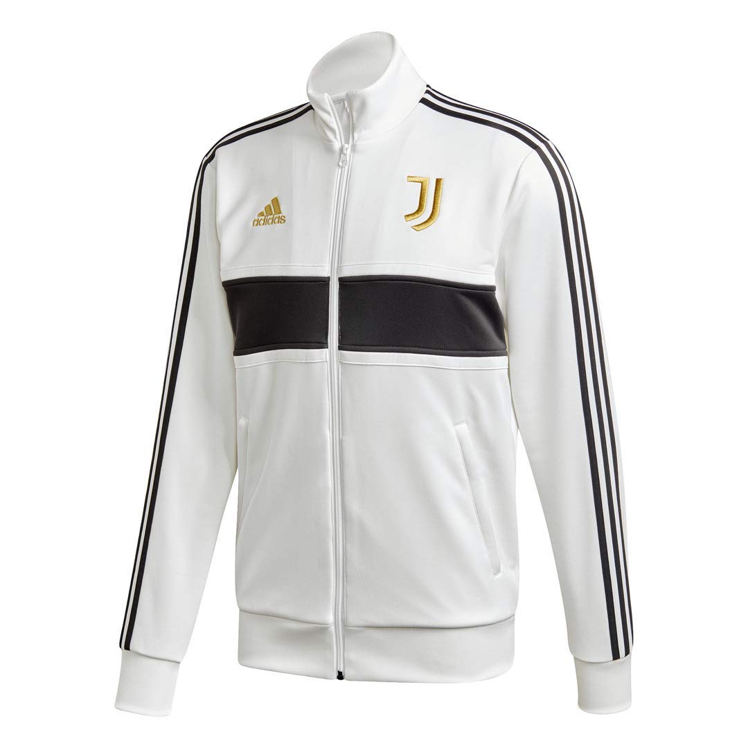 adidas Juve 3S Trk Top Sweatshirt - White/Black/Pyrite, M
