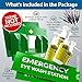 MAASTERS BPA Free Portable Eye Wash Station OSHA Compliant - Wall-Mounted First Aid Eye Wash Kit w/Mirror & 2X 16oz Empty Bottles - No Eye Wash Solution Included - Emergency Eyewash - Set of 2
