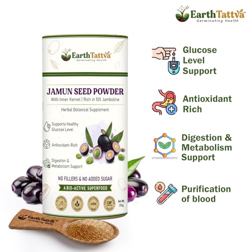 Image of Jamun Seed Powder 250g | Jamun Guthli| Whole Seed with Inner Kernel | Rich in Jamboline | Supports Healthy Sugar Metabolism | Natural Antioxidant | AYUSH & GMP Certified