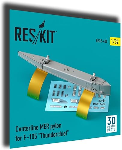 Reskit RS32-0426 1/32 Centerline MER Pilón para impresión 3D F-105 Thunderchief