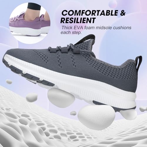 Image of ZOVE Wide Toe Box Shoes Women Extra Wide Width Sneakers Ultra Light Road Running Shoes Non-Slip Tennis Sneakers Breathable Walking Athletic