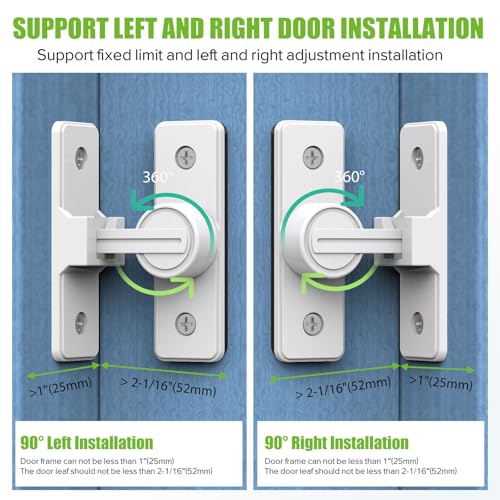 Image of Barn Door Lock Hardware, Heavy Duty 90 Degree Flip Latch Privacy Lock, Zinc Alloy Sliding Barn Door Latch for Bathroom, Bedroom, Closet, Garage, Shed and Gate (White-1PC)