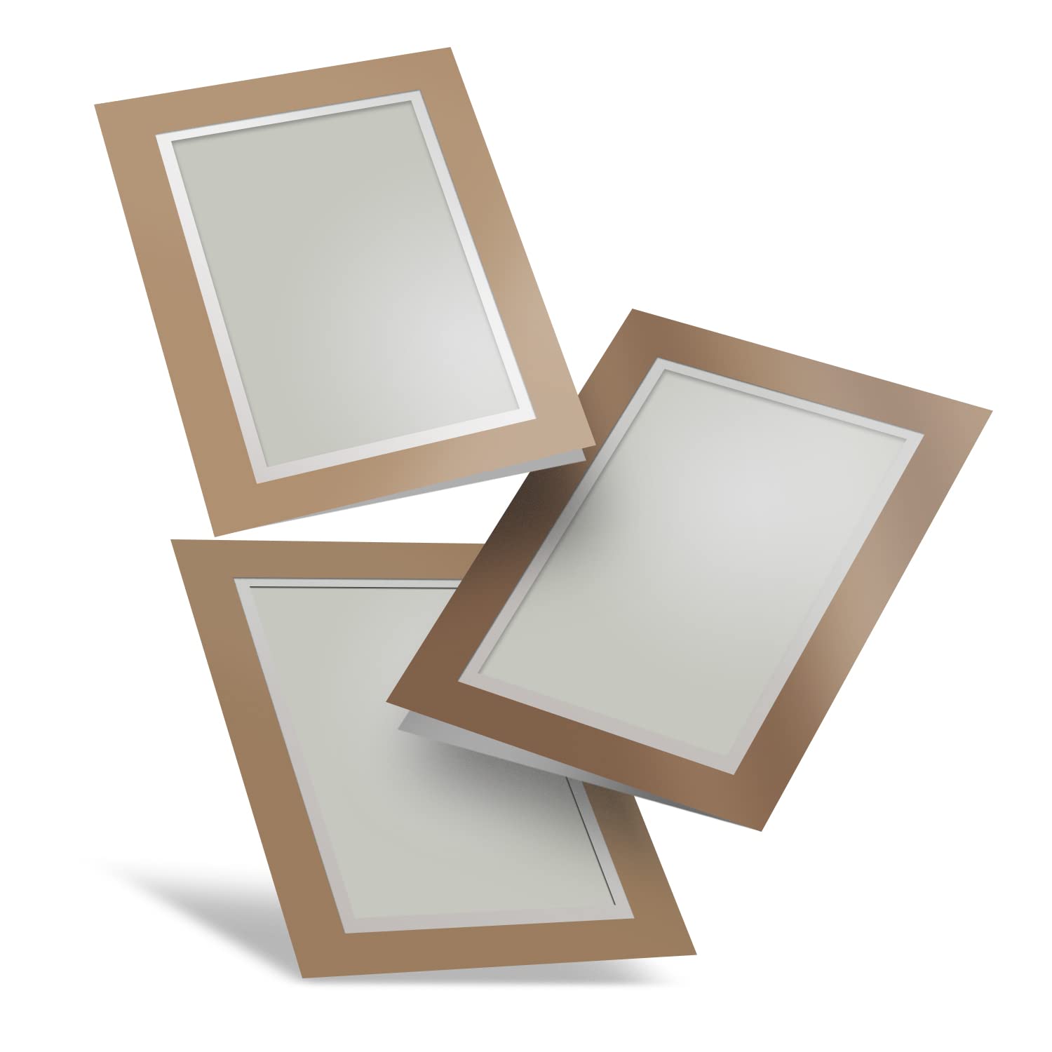 DV DESIGN 3 x Blank Insert Greeting Cards - Make Your Own Cards Photo Frame Art Crafts Birthday Christmas Card Anniversary Invite