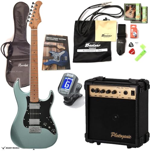 Bacchus GS-4DX RSM/M エレキギター 初心者セット バッカス ストラトタイプ SSH ローステッドメイプルネック ユニバースシリーズ 入門 (IBM)