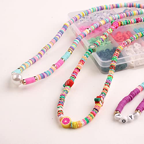 3200Pcs Polymer Clay Spacer Beads para Fazer Jóias Pulseiras DIY Craft com Pingente de Tesoura (6mm