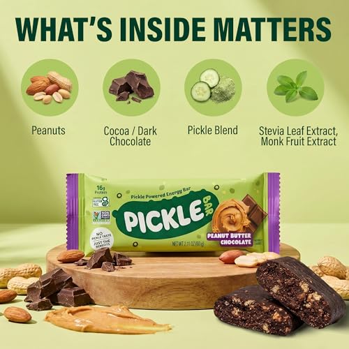 Barritas de proteína chocolate y mantequilla de maní Pickle Bar miniatura 5