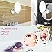 MGLIMZ 10X Magnifying Makeup Mirror with Lights, LED Lighted Vanity Mirror with Strong Suction Cup, 360°Rotation Magnification Shaving Mirror for Home Tabletop Bathroom