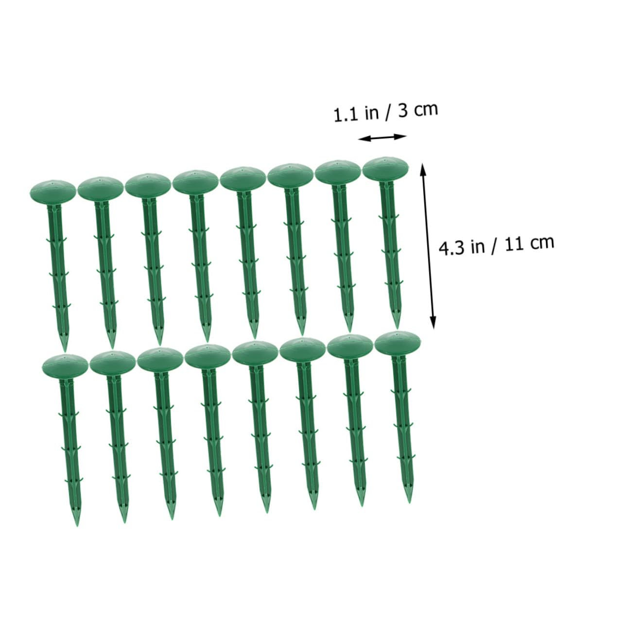 150 pezzi Picchetti da in Plastica Picchetti Resistenti per Telo Pacciamatura Tende e Fissaggio Antierbacce per Aiuole e Campeggio
