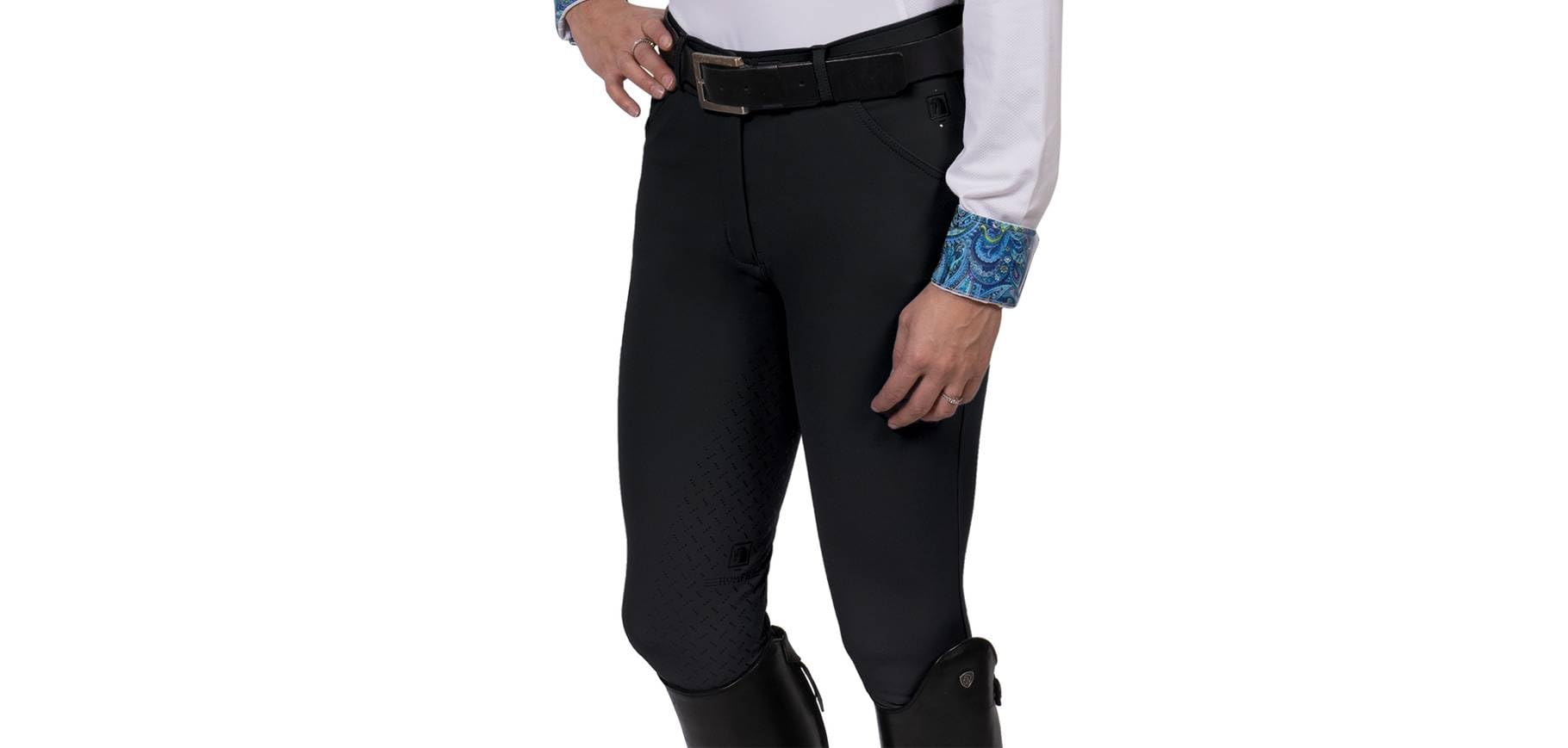 Romfh Ladies Sarafina Bling Full Grip Breeches - Black / 34 / Regular