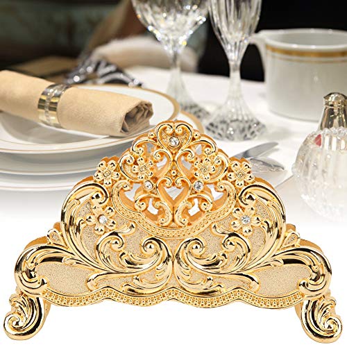 Serviettenhalter, Metall Servietten Halterung Serviettenständer für Hotel Restaurant Esstisch, 13.2 * 4 * 8.2CM(Gold) - Image 6