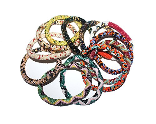 Wholesale 5 dozen (60 pieces) Crochet Glass Seed Bead Bracelet Nepal Bracelet3