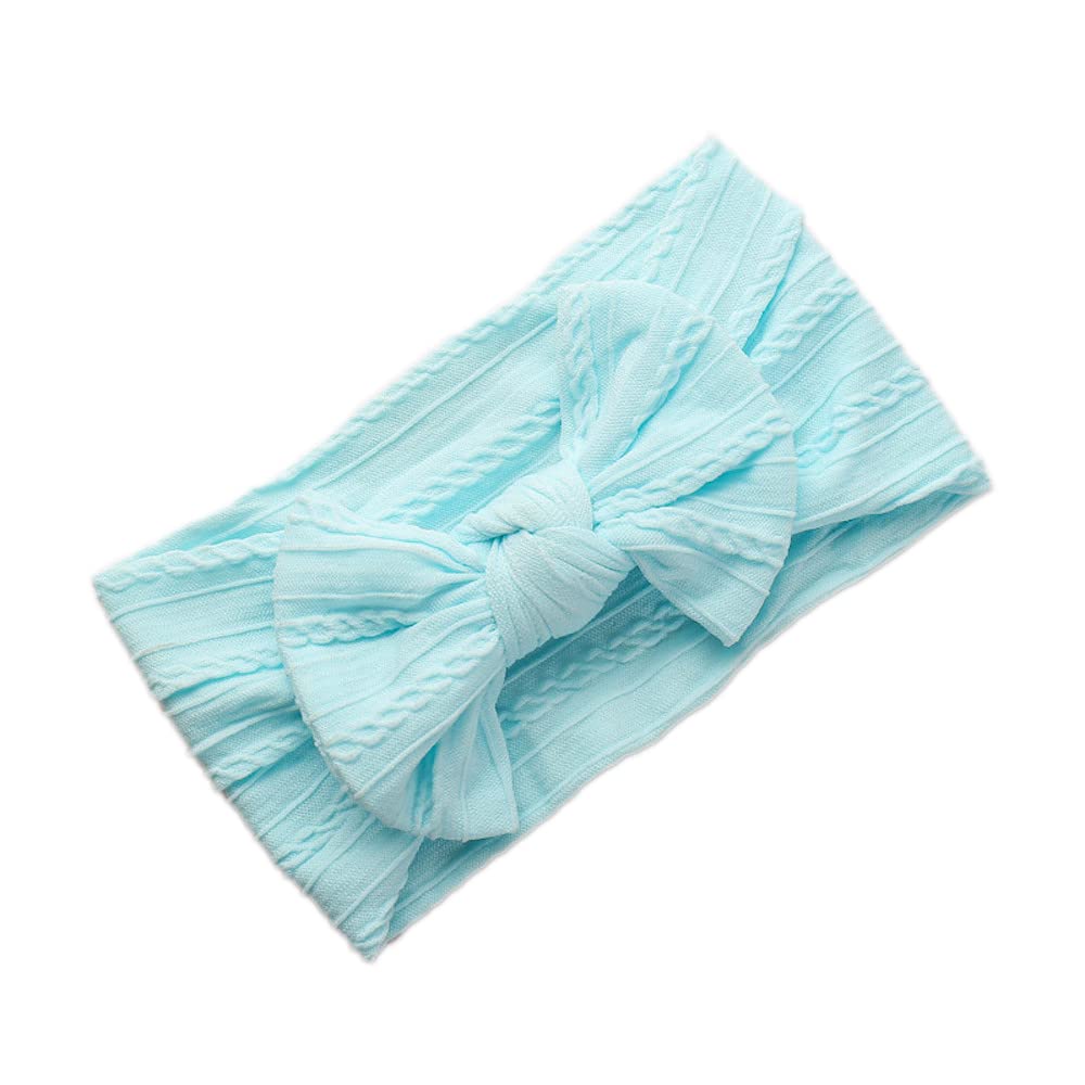 Anevous 1 x Baby Turban Headband, Baby Nylon Headbands, Baby Bow Headbands, Soft Bow Headwear