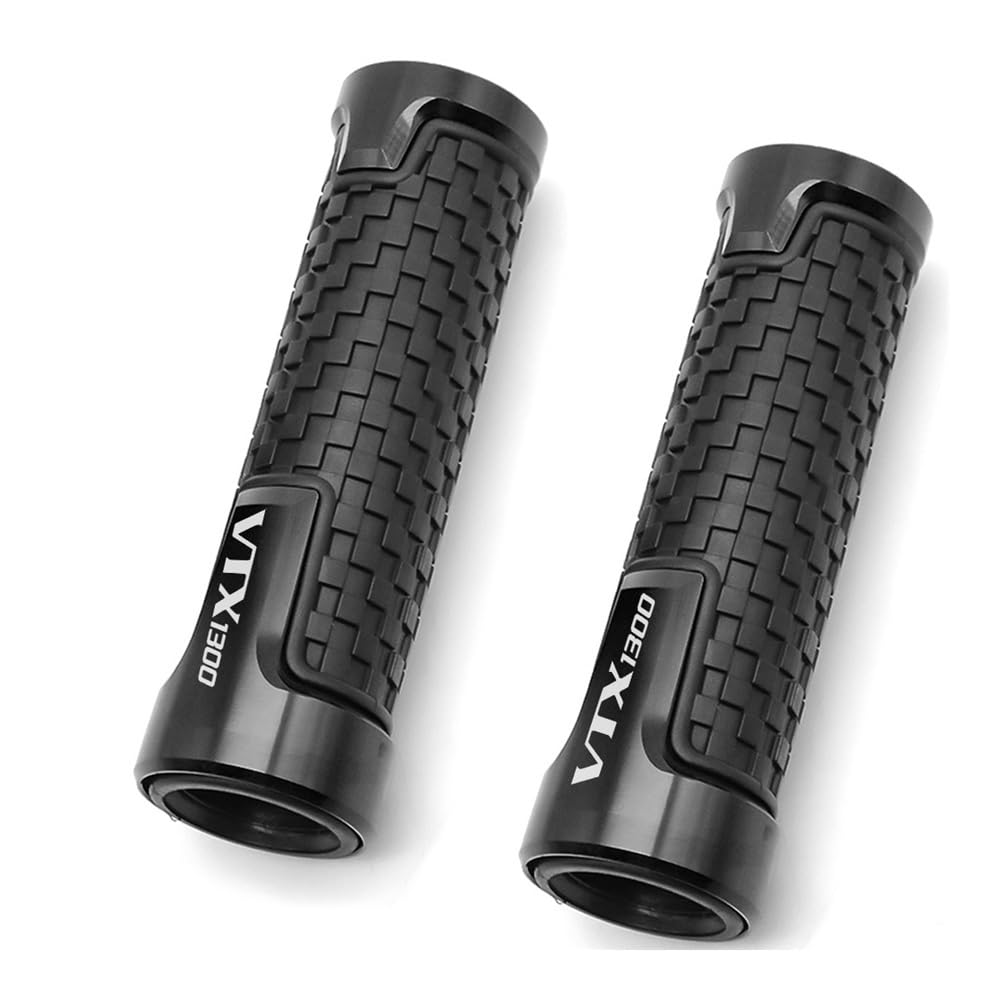 for Hon&da VTX 1300 VTX1300 2003 2004 2005 2006 2007 2008 2009 Motorcycle Handlebar Grip Handle Bar Motorbike Grips Motorcycle Component(Black)