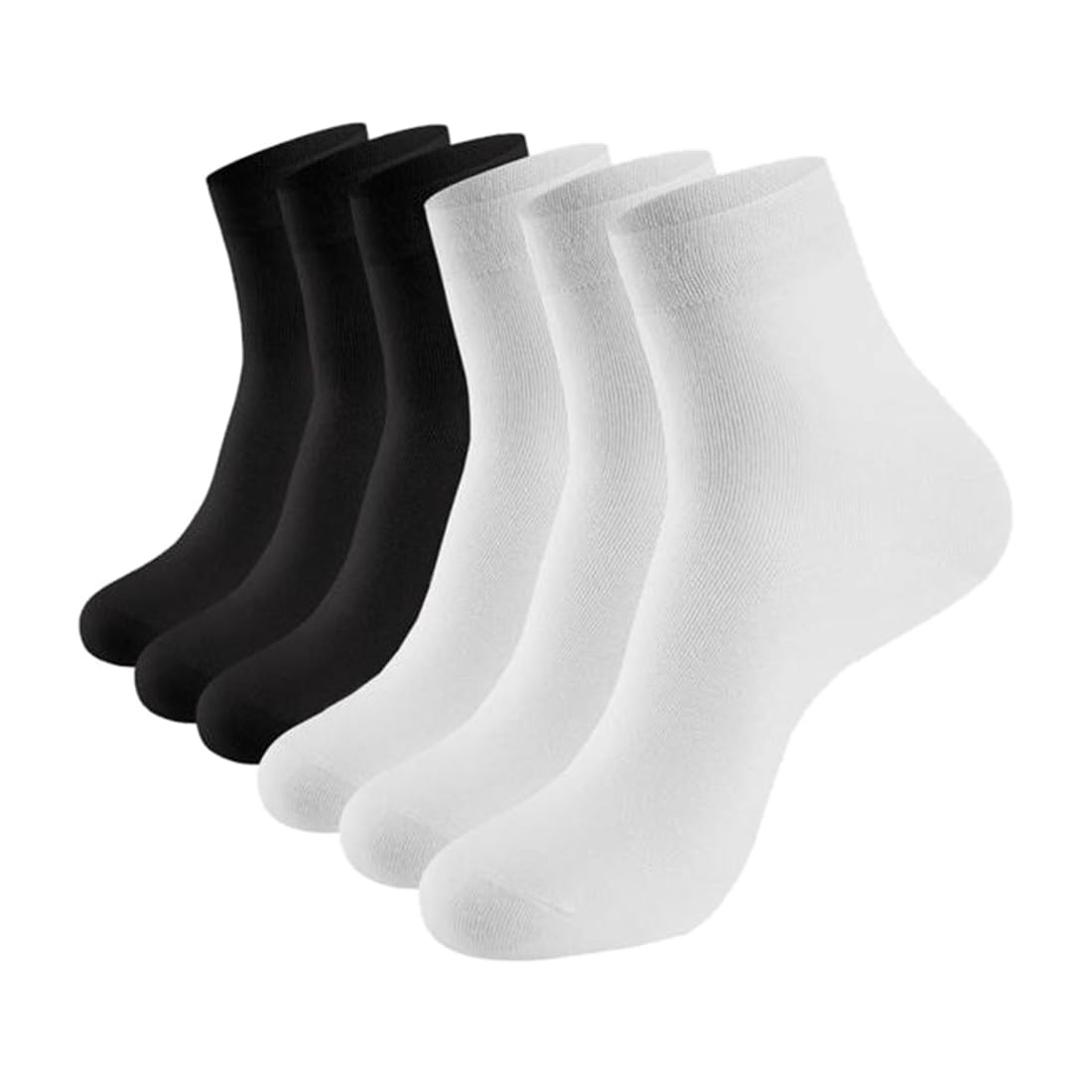 (Pack of 6 Pairs = 12 Socks Men Boys Cotton Ankle Length Socks-image-44