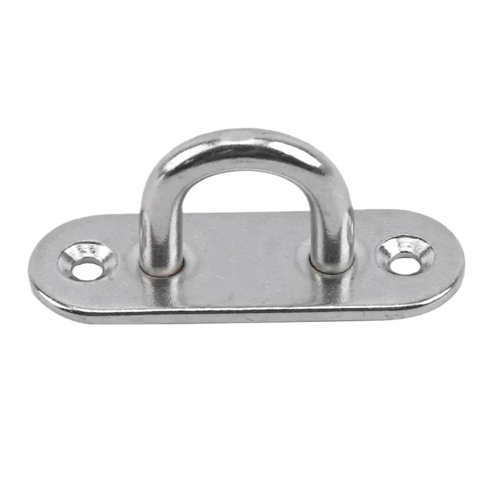 LTYKNGH Eye Plate Oval Boat Yacht Fixing Buckle Stainless Steel Eye Plate Oblong Pad Plates Ceiling Wall Mount Hook(M6)