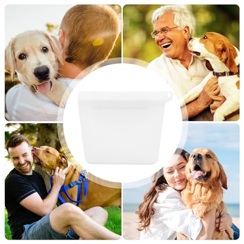 Silikonbeutel Für Hundeleckerlis - Leckerli Beutel Für Hunde | Haustier-Belohnung-Halter Für Das Training | Belohnung Tasche | Wasserdichter Snack-Beutel Für Hunde | Tragbarer Silikon Futterbeutel