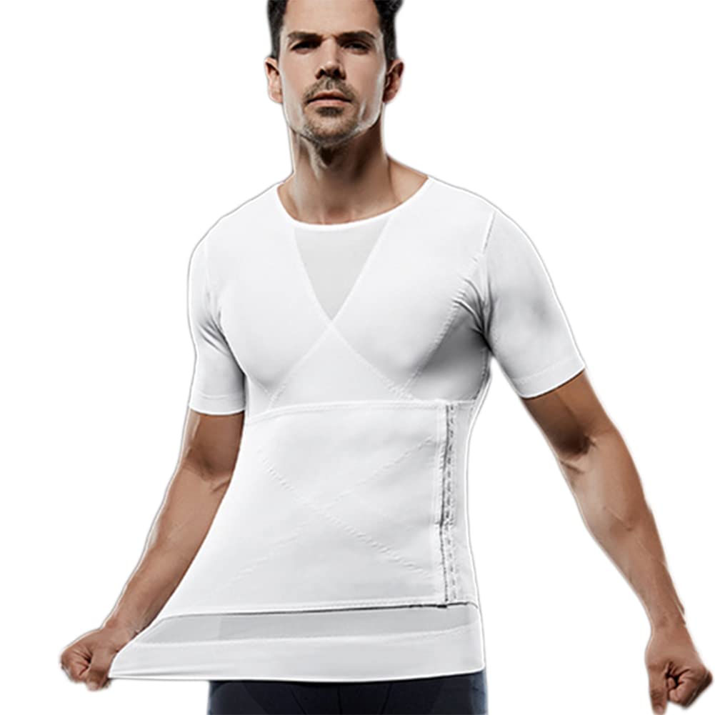 Adelgazantes Chaleco Deportivo Compresión Camiseta Interior Deportiva, Faja Moldeadora y de Abdomen para Hombre Fajas Reductores Camisas