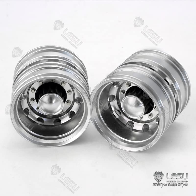 Lesu Metal Rear Wheel Hub for 1/14 DIY Rc Tractor Truck Model Car