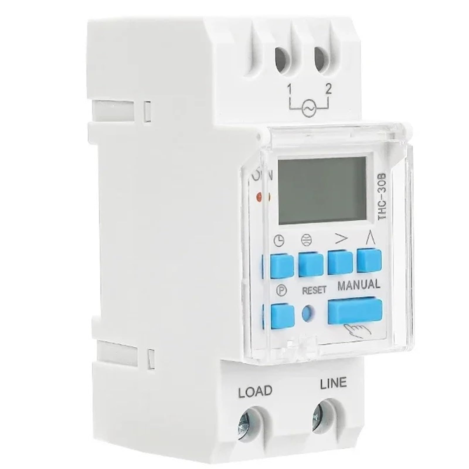 THC Astronomical Timer Switch LCD Display 16A 20A 30A Timing Control Latitude 220V(THC-15B-AC220V)