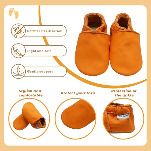 Mejale Baby Leather Shoes Infant Toddler Soft Sole Moccasins Shoes Boys Girls Pre-Walkers4