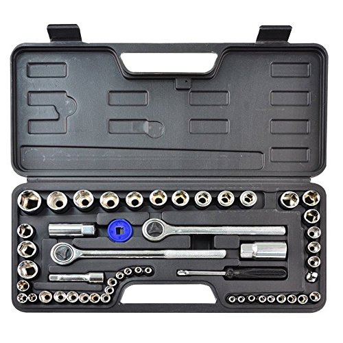 Rolson Tools - 36159 - Kit clé à douille - 52 pièces - 1/4