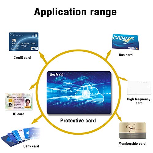 Owfeel — Protetor de cartão de crédito com bloqueio de RFID e NFC para cartões sem contato com bloqu