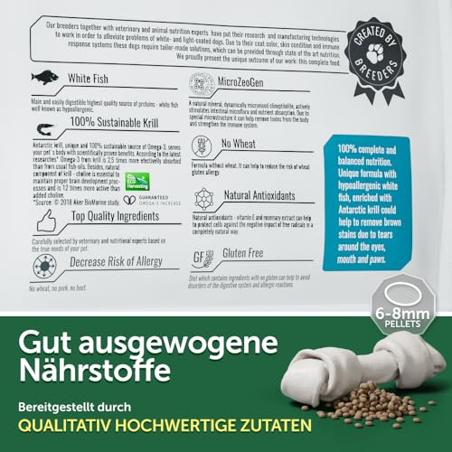 Nature's Protection Superior Care Hundefutter Trocken Getreidefrei für Alle Kleine & Mini-Rassen - Hypoallergenes Hundefutter mit Weißfisch, Trockenfutter für Erwachsene Hunde, 10kg