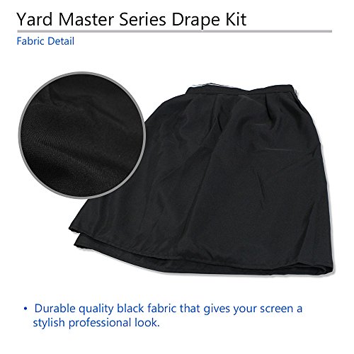 Image of Elite Screens Projector Projection Screen Bottom Drape Skirt Accessory Uniquely Designed for Yard Master 2 Plus Projection Screens Series 250″-300″ Models - Black Skirt, ZOMS2PLUS-DKL