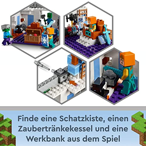 LEGO 21186 Minecraft Der Eispalast Set, Spielzeug-Schloss mit Skelett und Zombie Figuren, Geschenk für Kinder ab 8… – Bild 5