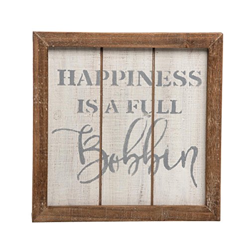 Foreside FWAD04536 Full Bobbin Sewing Wall Art