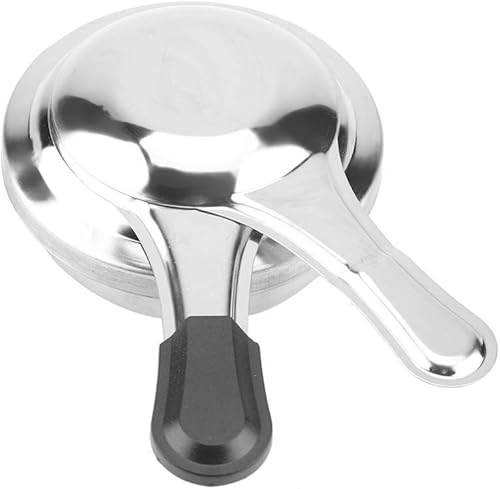 Miniatura 6 de Mini quemador de estufa de alcohol, quemador de fondue de acero inoxidable portátil eficiente con mango antiquemaduras y cubierta de seguridad, olla