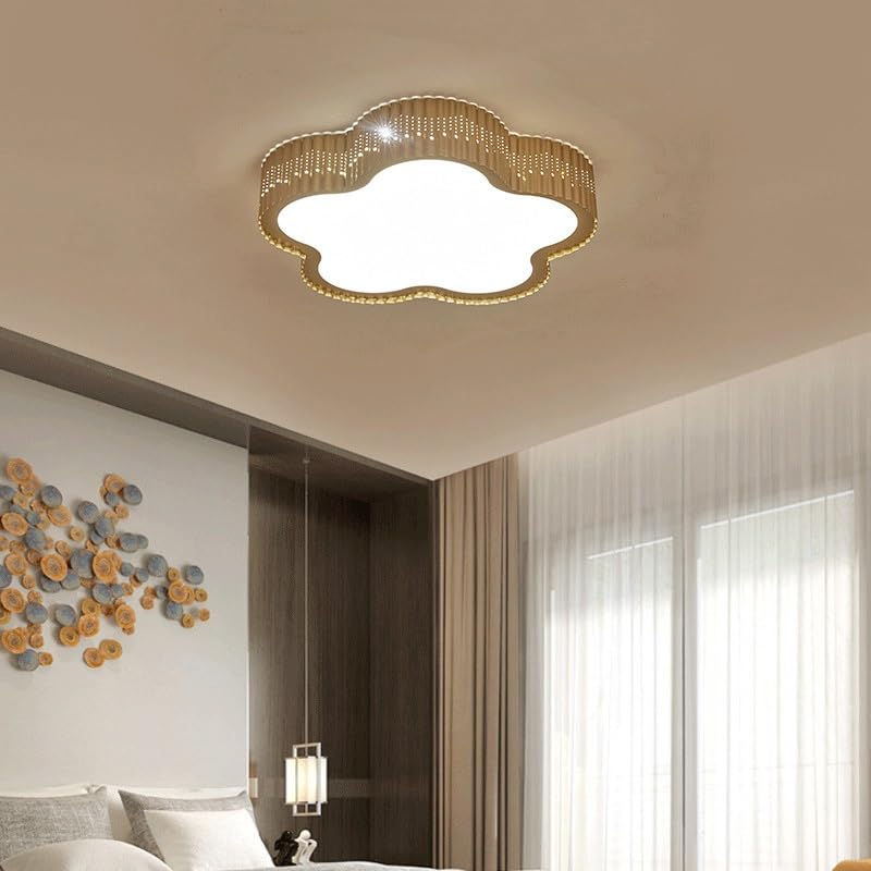 Plafonnier LED nuage encastre avec abat-jour acrylique et luminaire art en fer tricolore