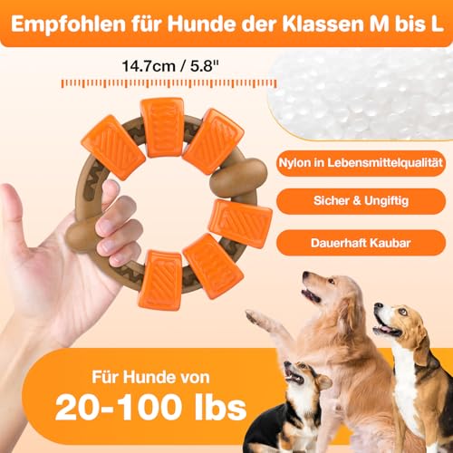 RUXAN Kauspielzeug Hund - Kauknochen für Welpen und Zahnpflege, Spielzeug für Zahnende Welpen kauspielzeug Welpe Welpenspielzeug