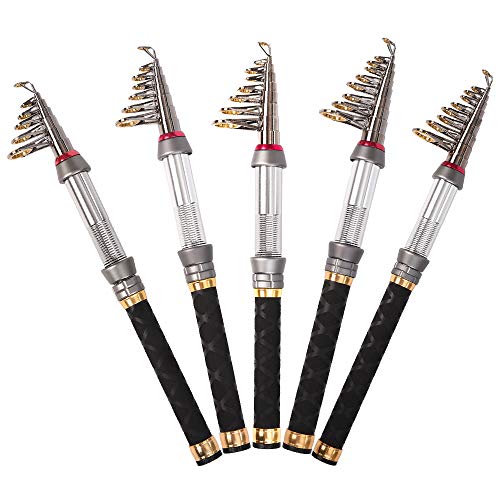 Anself Vara De Pesca Telescópica De Fibra De carbono 1.3-2.4 m Hastes De Mar Vara De Pesca De Viagem
