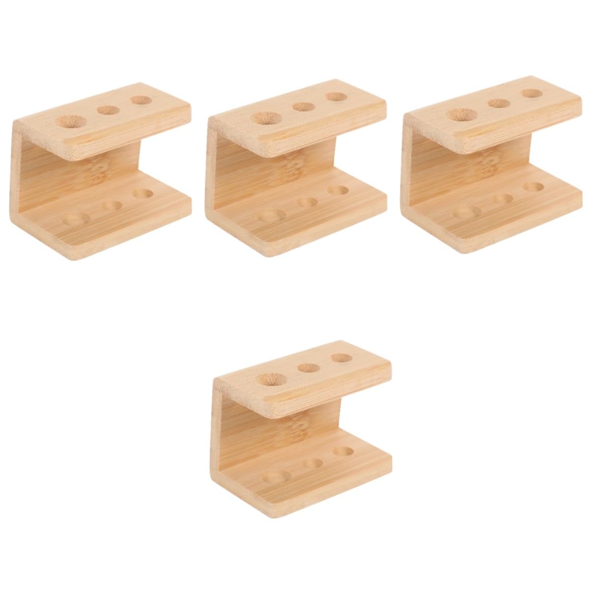 Alipis 4 Pz Porta Spazzolino Da Denti Portapenne Portaspazzolino Elettrico Organizer Per Pennelli Da Trucco Porta Penna Portaspazzolino Da Bagno Portaspazzolini Bambù