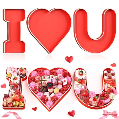 Red Valentine’s Charcuterie Cardboard, 13.78" Fillable Love Heart-Shaped Snack Board for Valentine’s Candy, Treats, Chocolates, Cupcakes, Food Display for Romantic Date Night & Valentine’s Party Decor
