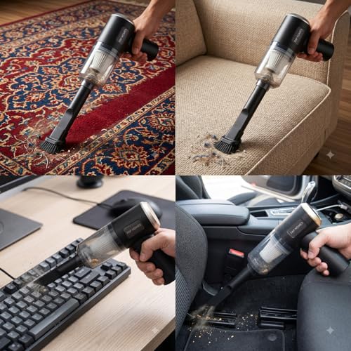Image of 3-in-1 Mini Cordless Vacuum Cleane | FAP HOMES 3-in-1 Portable Cordless Handheld Vacuum Cleaner