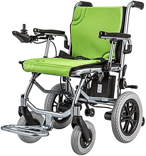 VGAGV Silla de Ruedas portatil de Moda Scooter de Cuatro Ruedas de aleación de Aluminio Plegable Ligero con batería de Litio Inteligente for Ancianos y discapacitados