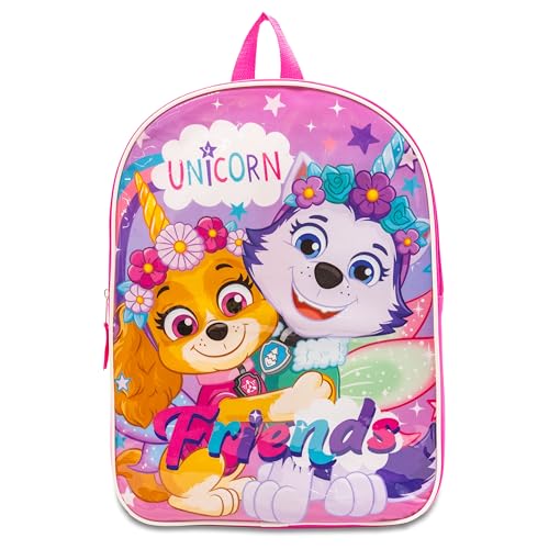 Nickelodeon Mochila infantil 15 para meninos | Alças acolchoadas e compartimento grande com zíper, Patrulha Canina, 15 Inch