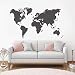 Mapa Del Mundo Grande Vinilo Tatuajes De Pared Mapa Geográfico Nacional Del Mundo Etiqueta Arte Decoración Para El Hogar Para La Sala Oficina Cartel-99X57Cm Gris
