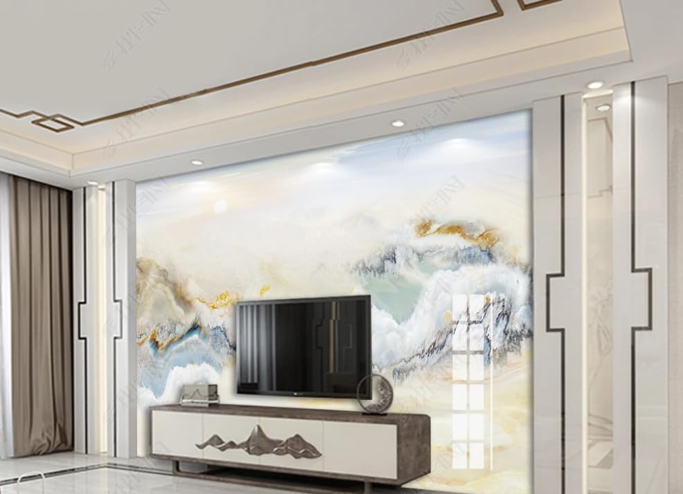 Papier peint intissé marbre haut de gamme poster géant mural pour salon