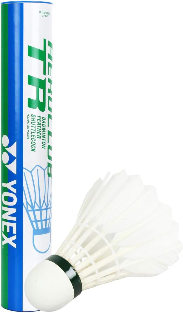Yonex aeroclub tR badminton feather de badminton naturels blanc