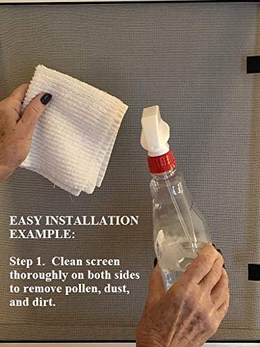 DCentral Palm Tree Flexible Screen Magnet; Double-Sided. Safety White-Easier to See Day & Night. Helps Stop Walking into Screens, Covers Small tears. Size W 4.5” X 7.5. for Non-Retractable Screens