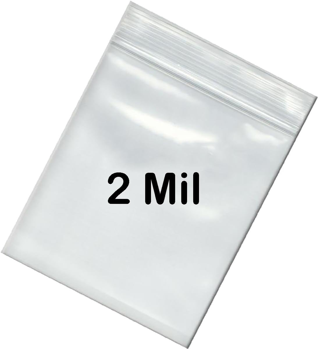 BNY Corner 2 Mil 8x8 Office Storage Reusable Clear Ziplock Poly Bag 8" x 8" - 1000 Counts : Office Products