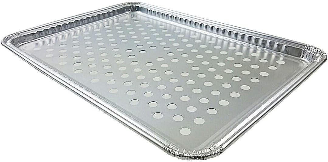For (12CT) BBQ GRILL TOPPER PAN TIN 16 x 11 DISPOSABLE ALUMINUM FOIL XL BARBEQUE