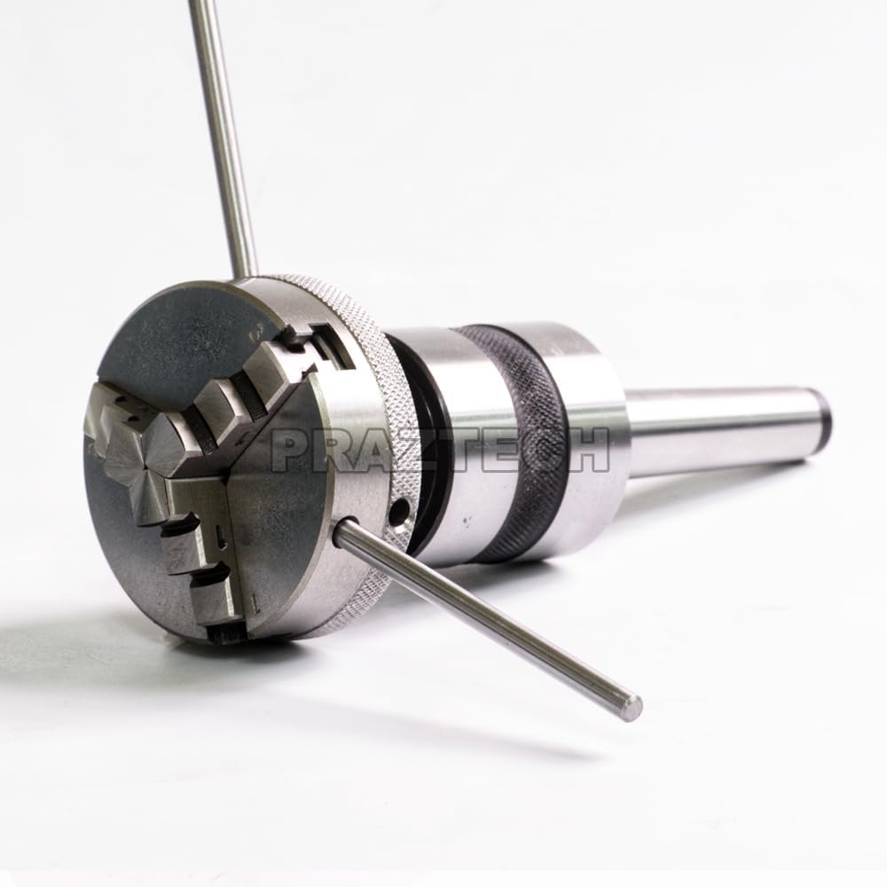Centre rotatif de tour avec mandrin 3 mâchoires 65 mm et tige conique Morse 3 MT3