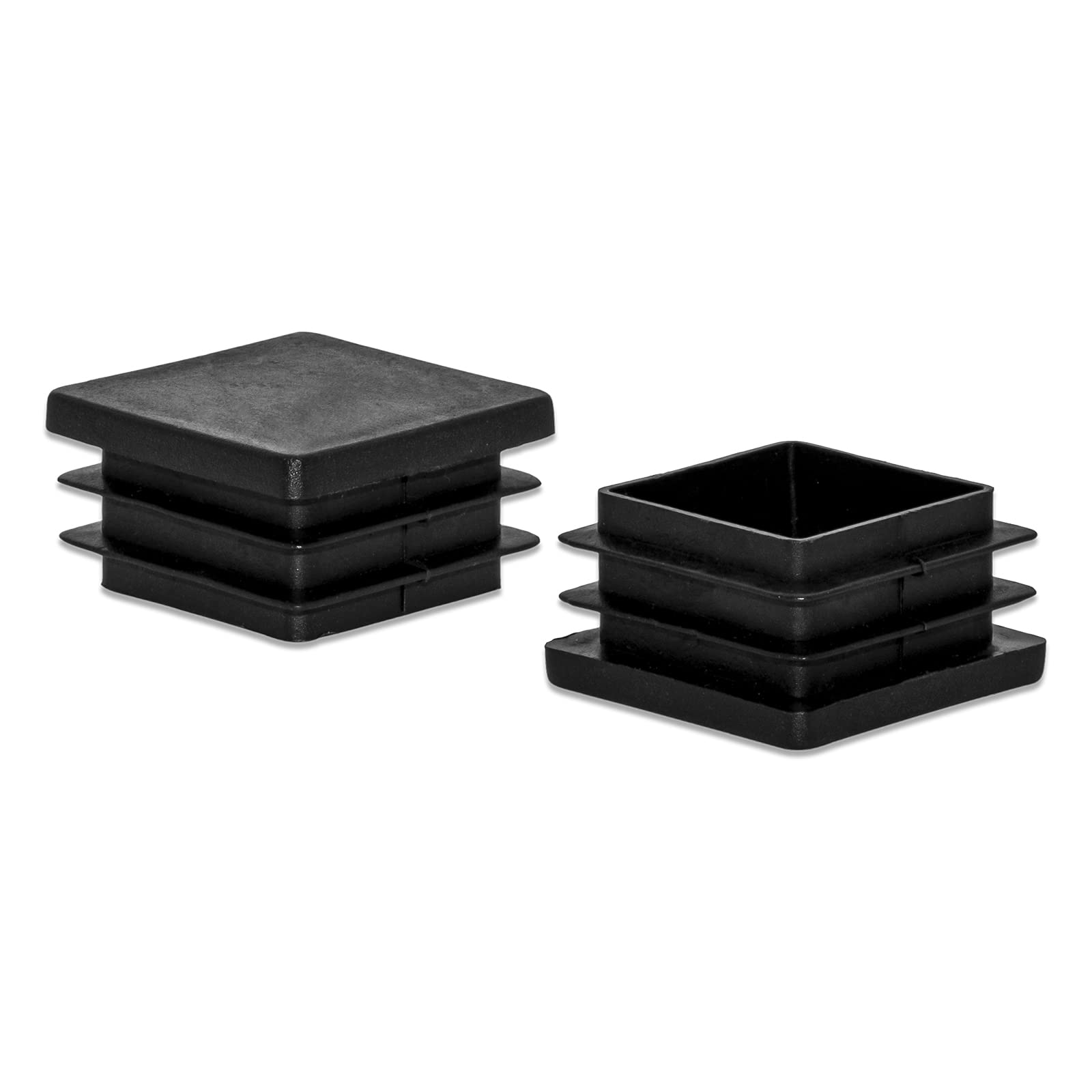 Black Pe Plastic Square End Caps For Tubular Steel Pfc-20x20 - Buy