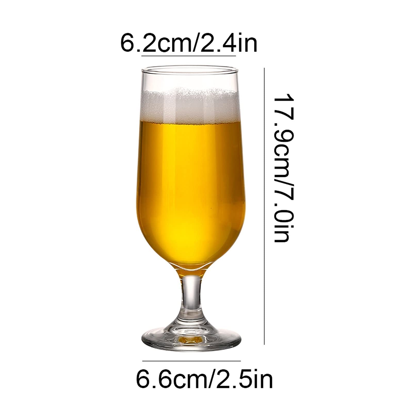 biergläser， Personalisiertes Pintglas, Bierbecher, 330 ml, Biergläser, perfekt for Zuhause, Restaurants und Kneipen, Glas-Bierkrug, leicht zu hohe Bar