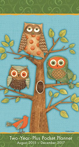 Owls by Debbie Mumm 2016 Checkbook/2 year pocket planner Calendar