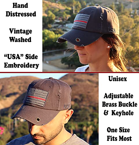 Image of Antourage American Flag Unisex Baseball Hat for Men and Women | USA Flag Mesh Snapback Flat Visor Cap + 2 Patriotic Patches